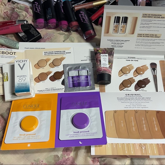 Makeup Bundle Lot Assorted lipstick foundation samples lip gloss skincare - Picture 3 of 5
